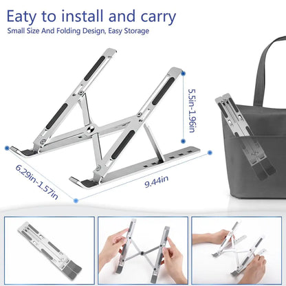 Foldable Laptop Stand Adjustable Notebook Stand Portable Laptop